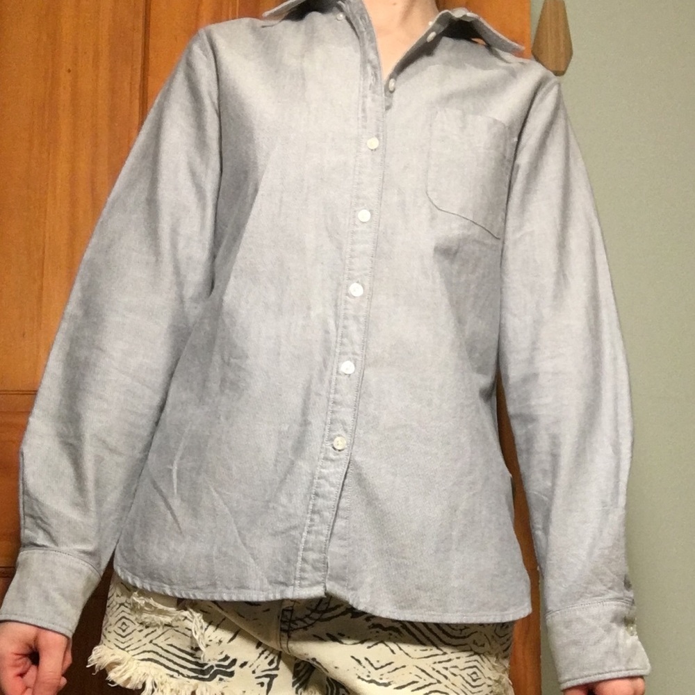Muji Blue Button Down Shirt